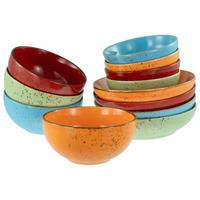 SCHÜSSELSET Nature Collection Mediterran 12-teilig  - Multicolor, Basics, Keramik - Creatable