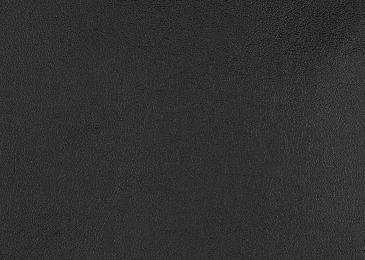 ECKSOFA  Echtleder Schwarz  - Schwarz, Design, Leder/Metall (169/307cm) - Beldomo Premium