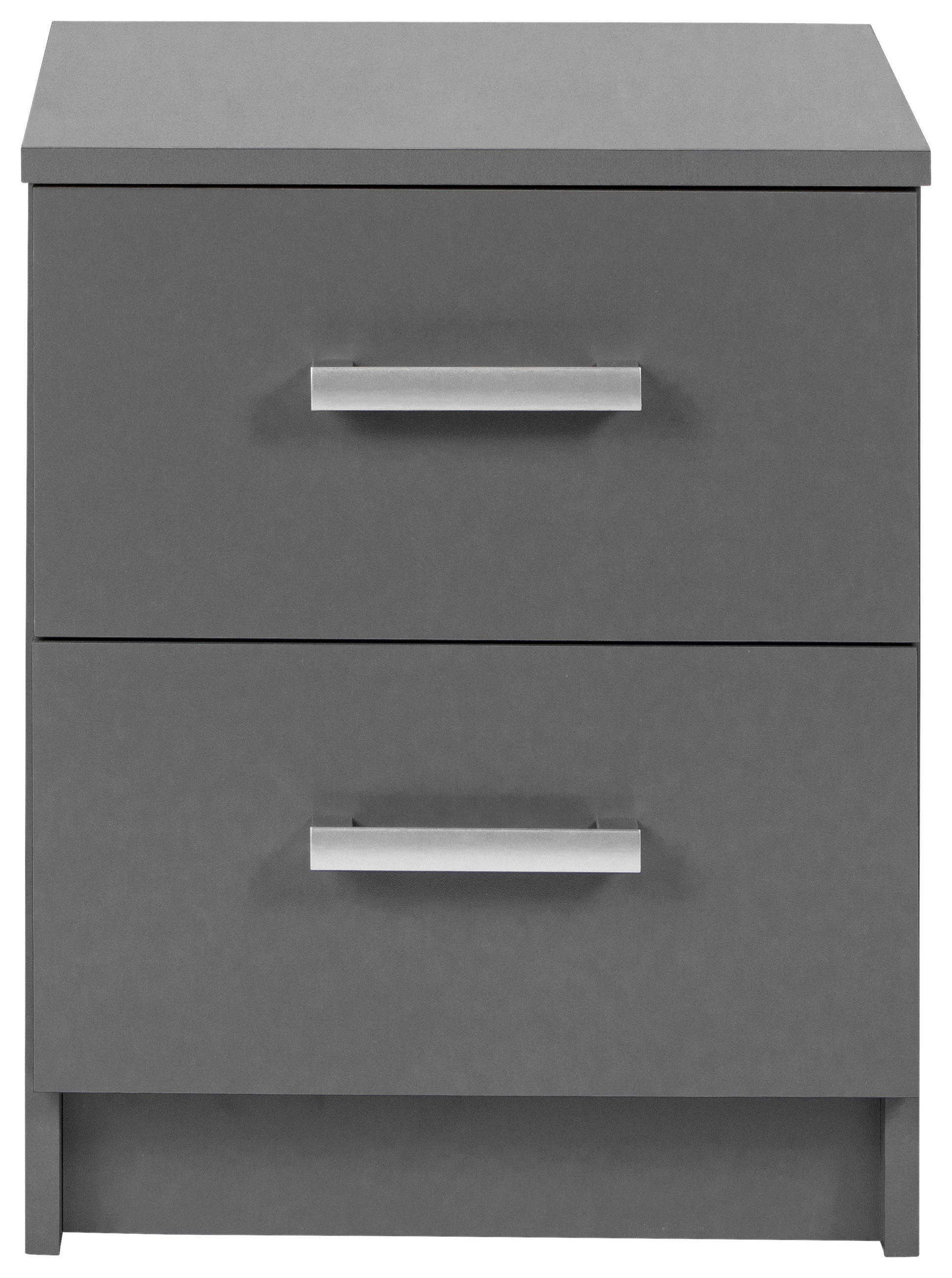 BYRÅ  - grafitfärgad/silver, Basics, metall/trämaterial (41,20/40/50,8cm) - MID.YOU