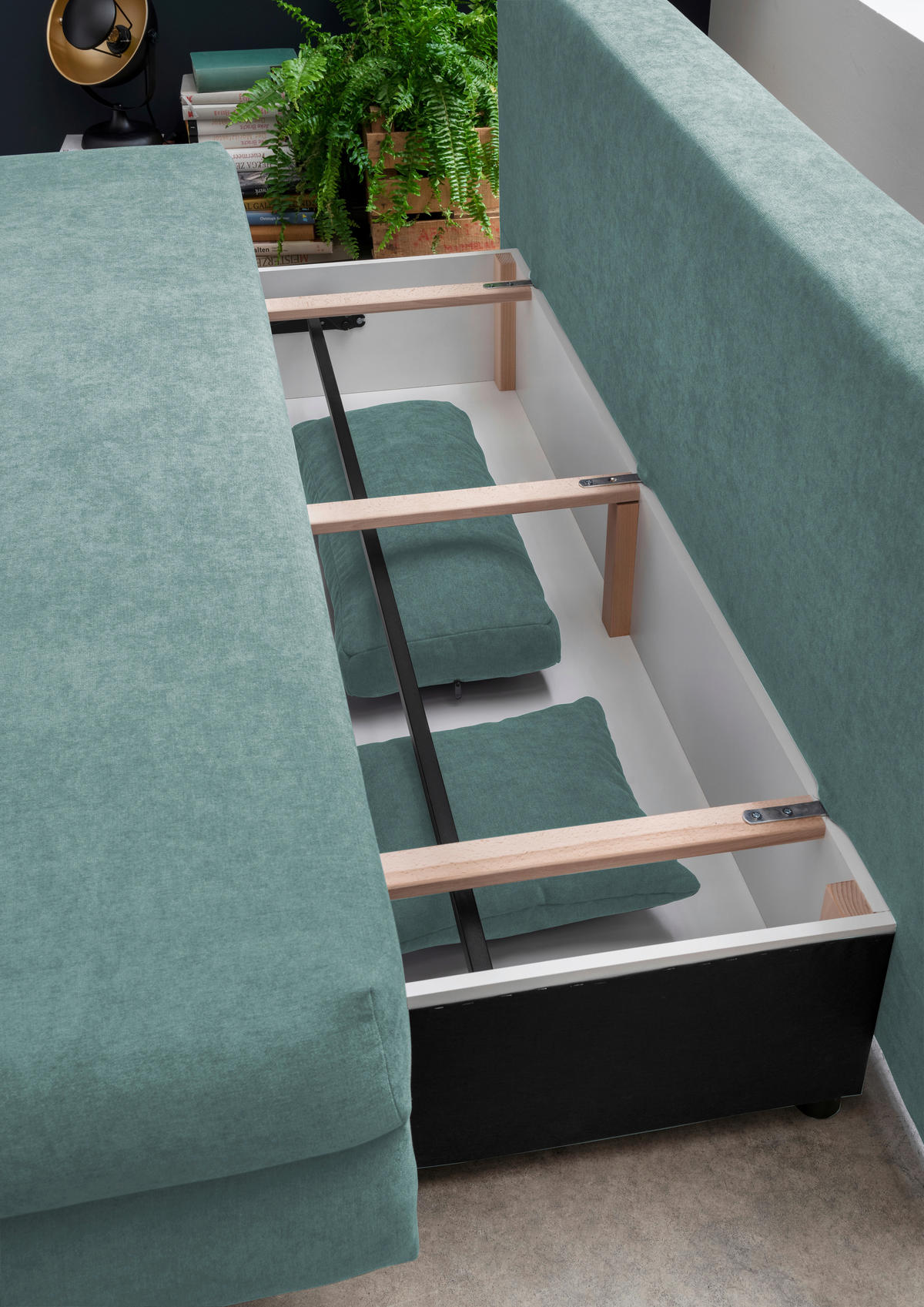 LIVETASTIC Schlafsofa Mintgrün mit Kissen ordern