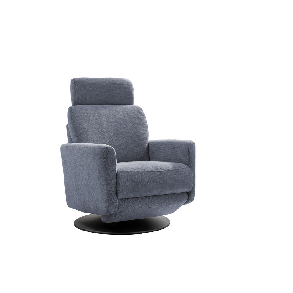 Thumbnail - Livetastic Relaxsessel, Hellblau, Textil, Uni, 77x105x87-154 cm, Made in EU, Stoffauswahl, Relaxfunktion, Sitzfläche 360...