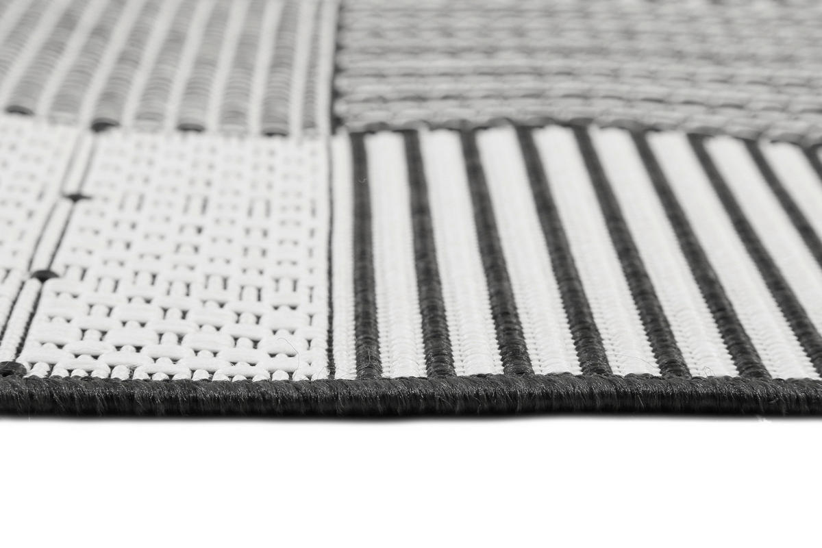 OUTDOORTEPPICH 200/290 cm Esprit Schwarz, Weiß  - Schwarz/Weiß, KONVENTIONELL, Textil (200/290cm) - Esprit