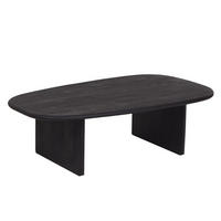 COUCHTISCH Akazie vollmassiv 110/33/70 cm organisch Schwarz  - Schwarz, KONVENTIONELL, Holz (110/33/70cm) - Livetastic