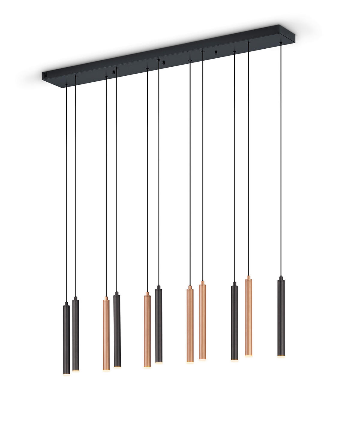 ZÁVĚSNÉ LED SVÍTIDLO, 115/15/150 cm  - bílá/černá, Design, kov/plast (115/15/150cm) - Musterring