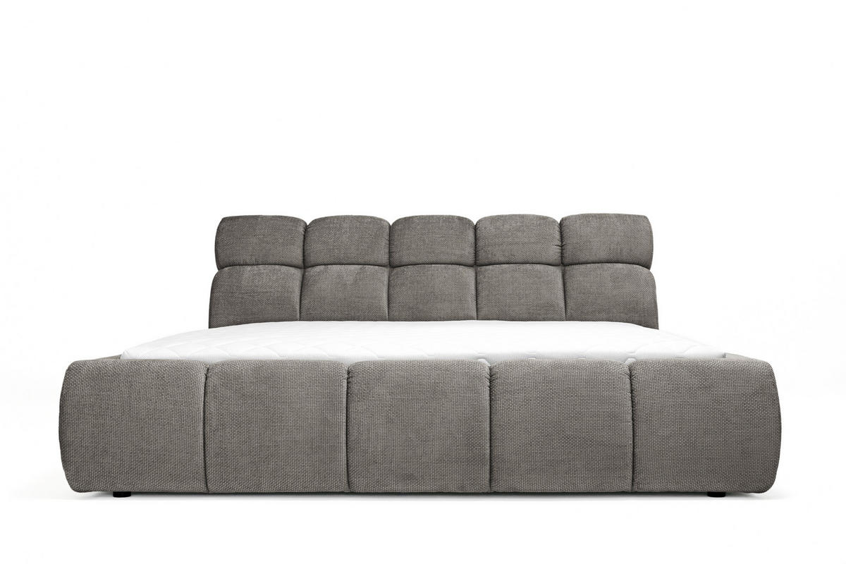POLSTERBETT 180/200 cm  in Beige  - Beige/Schwarz, Design, Kunststoff/Textil (180/200cm) - Esposa