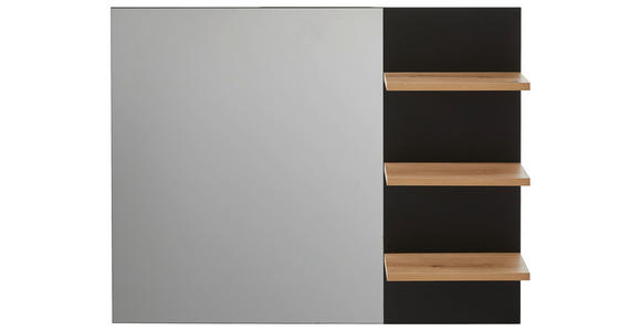 WANDSPIEGEL 90/70/18 cm    - Schwarz, MODERN, Glas/Holzwerkstoff (90/70/18cm) - Xora