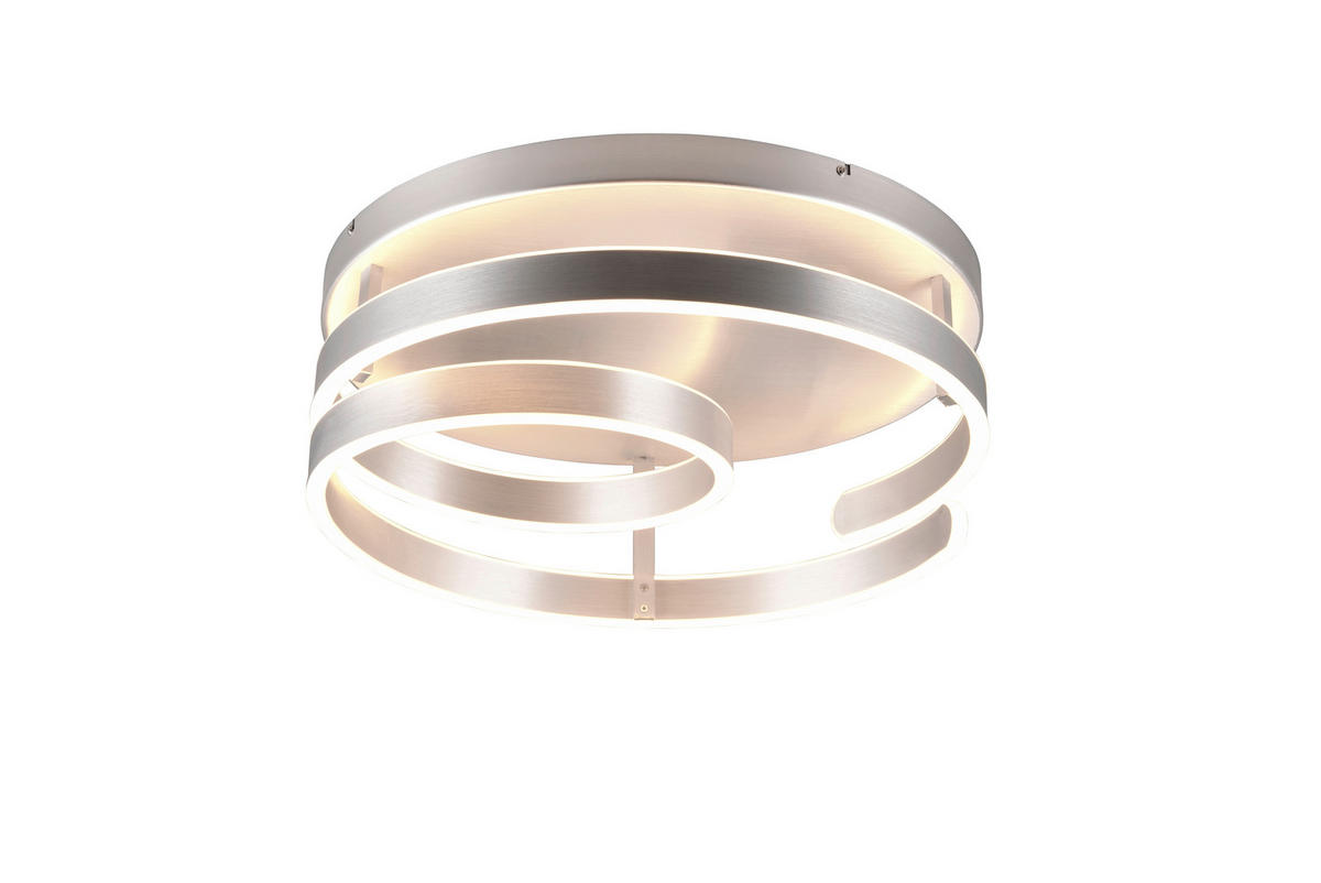 LED-DECKENLEUCHTE 55/21 cm   - Alufarben, Design, Metall (55/21cm)