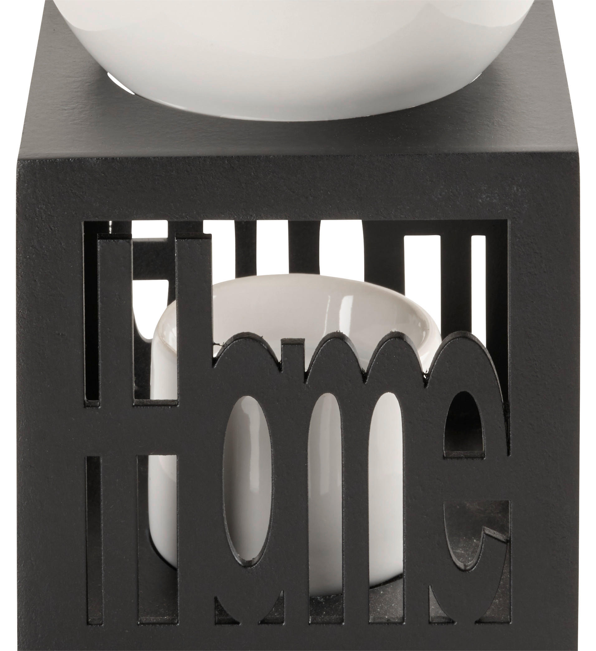 DUFTLAMPE  - Schwarz, Basics, Holz (10,2/9,5/13,5cm)