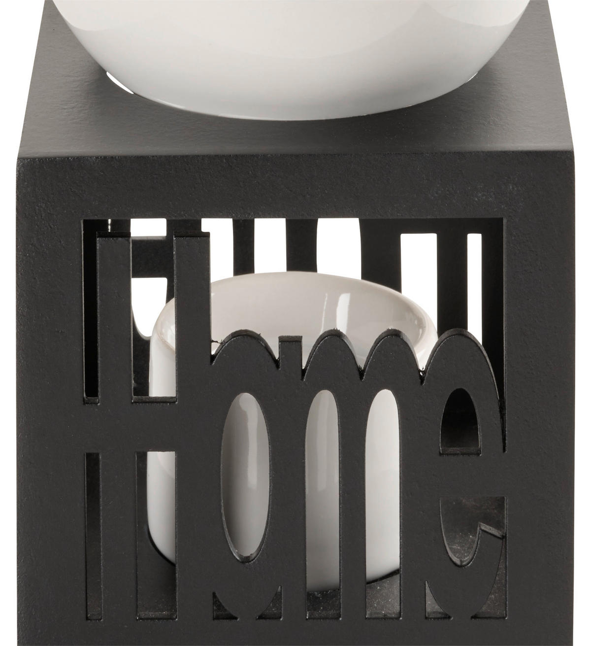 DUFTLAMPE  - Schwarz, Basics, Holz (10,2/9,5/13,5cm)