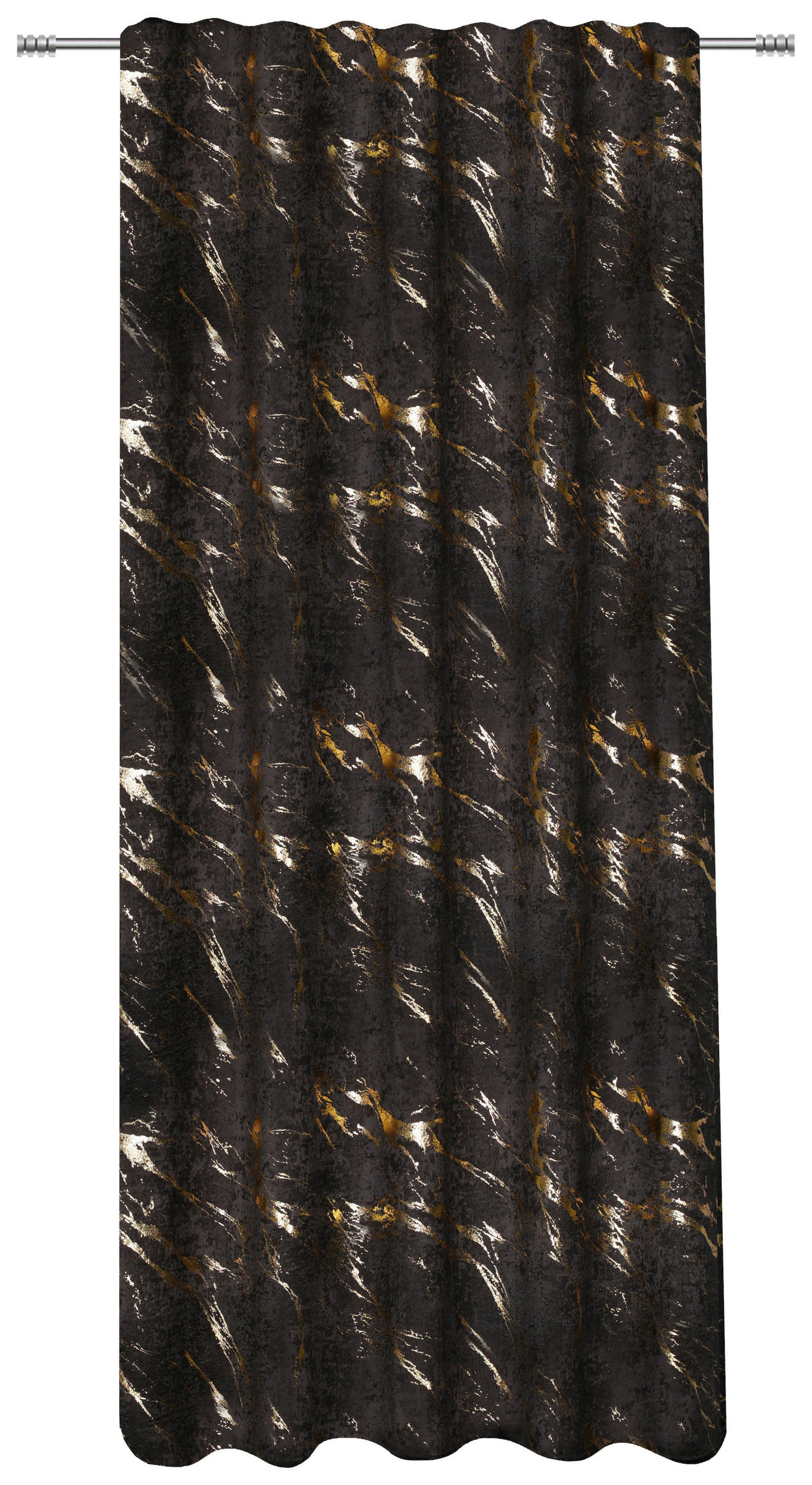 Vorhang Alexandra 140x245 Cm Schwarz/gold
