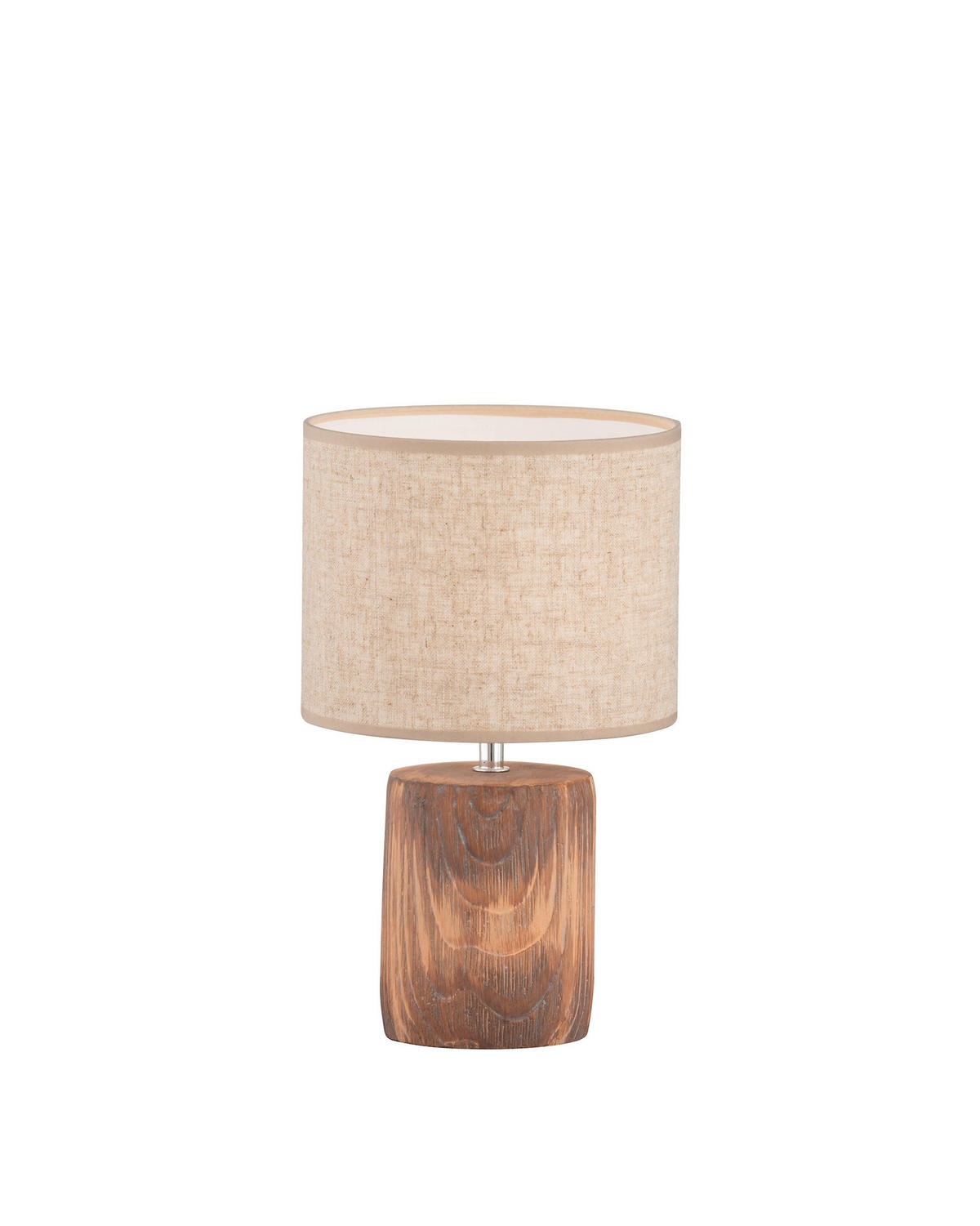 TISCHLEUCHTE 20/35 cm   - Sandfarben/Braun, Natur, Textil/Stein (20/35cm) - Fischer & Honsel