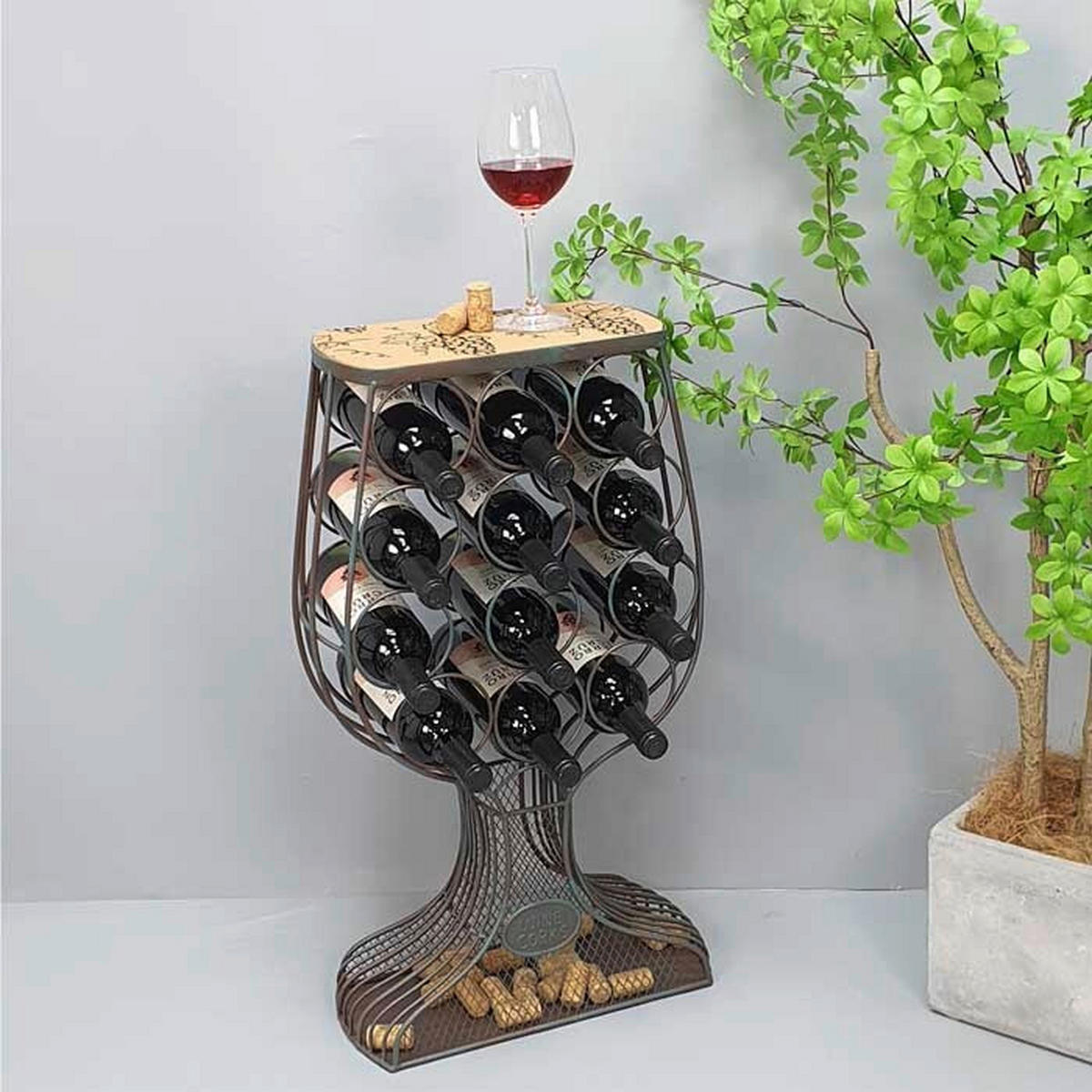 Etajeră Pentru Sticle De Vin 41/19/71 cm  - Basics (41/19/71cm)