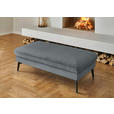 WOHNLANDSCHAFT  in Chenille, Flachgewebe Dunkelgrau  - Dunkelgrau/Schwarz, Design, Textil/Metall (180/344/208cm) - Dieter Knoll