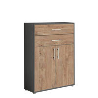 AKTENSCHRANK 84,4/113,6/33 cm  - Eichefarben/Anthrazit, LIFESTYLE, Holzwerkstoff (84,4/113,6/33cm) - MID.YOU