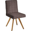 STUHL  in Flachgewebe Holz, Textil  - Eichefarben/Dunkelbraun, Design, Holz/Textil (46/94/58cm) - Dieter Knoll