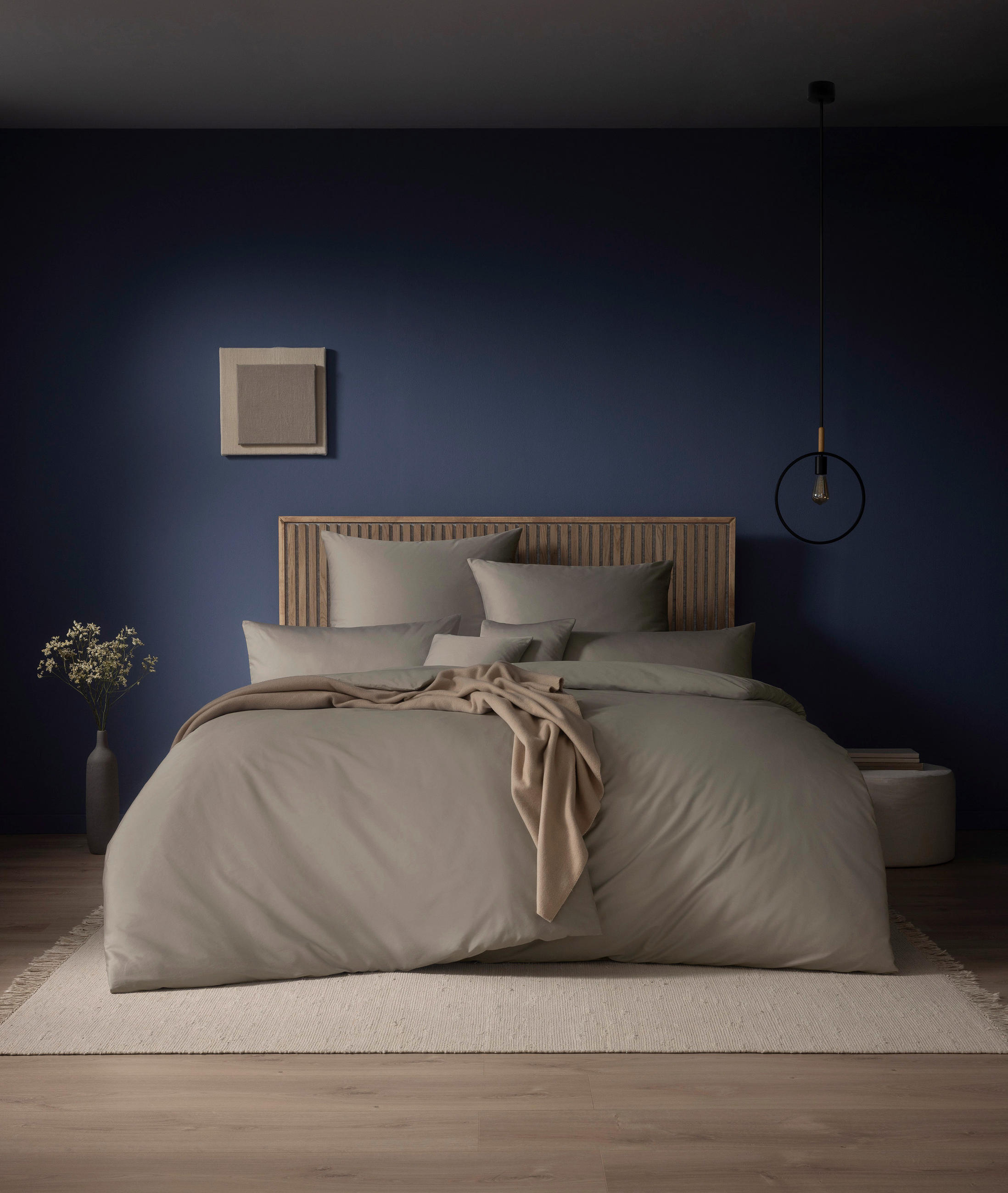 BETTWÄSCHE Atelier Makosatin 200/200 cm  - Grau, Design, Textil (200/200cm) - Estella