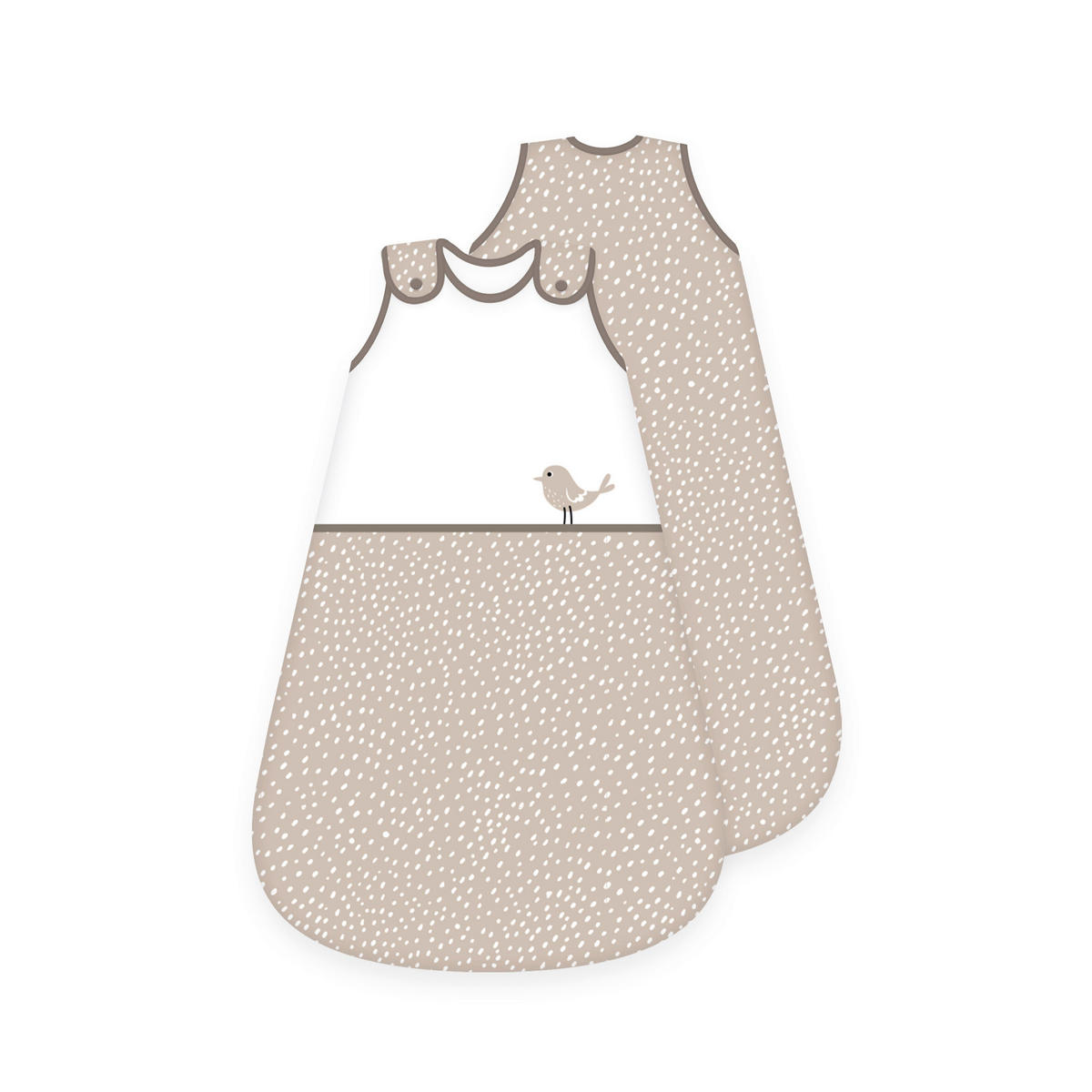 BABYSCHLAFSACK Woodland Crew  70/45 cm     - Beigebraun/Weiß, Basics, Textil (70/45cm) - baby best