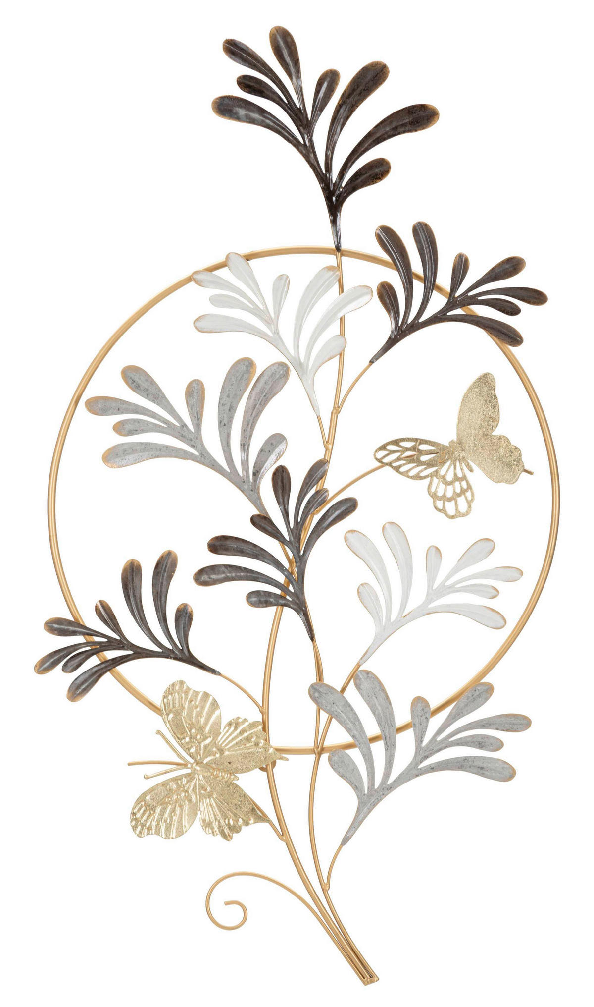 DEKORACE NA ZEĎ 50/92/5.10 cm  - Basics, kov (50/92/5.10cm)