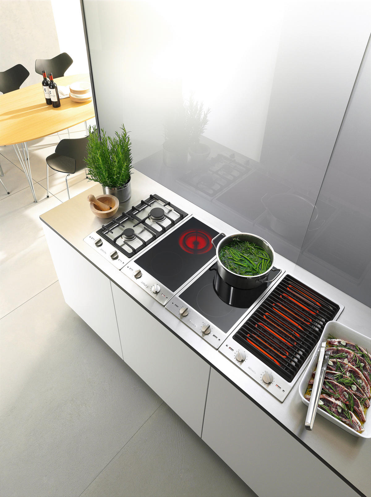 EINBAUBACKOFEN H 7364 BP  - Edelstahlfarben, Basics, Glas/Metall (59,5/59,6/56,9cm) - Miele