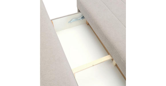 SCHLAFSOFA mit Liegefunktion, Schlafen auf Sitzhöhe, Rücken echt, Stoffauswahl Flachgewebe Braun - Schwarz/Braun, KONVENTIONELL, Textil/Metall (197/75/100cm) - Carryhome