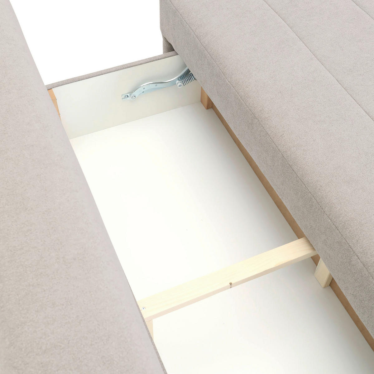 SCHLAFSOFA in Flachgewebe Braun  - Schwarz/Braun, Konventionell, Textil/Metall (197/75/100cm) - Carryhome