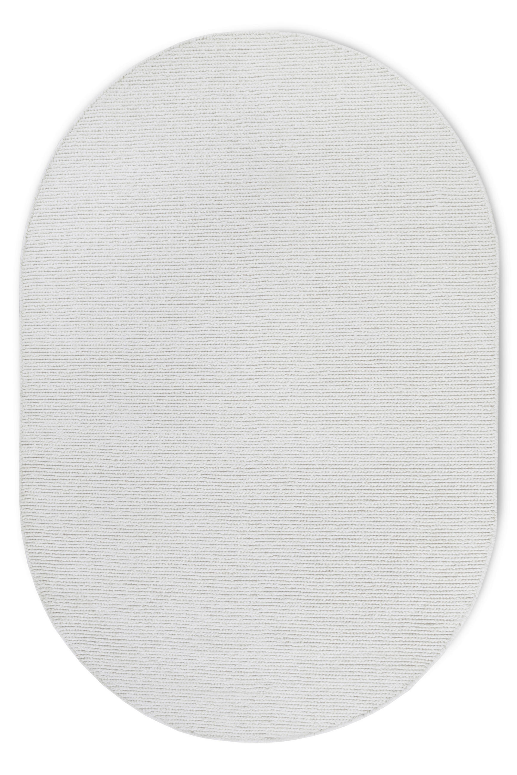 HANDWEBTEPPICH 160/230 cm Kollektion 1748 Weiß, Grauweiß oval  - Grauweiß/Weiß, Basics, Textil (160/230cm) - Villeroy & Boch