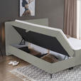 BOXBETT 140/200 cm  in Silberfarben  - Silberfarben/Schwarz, Design, Holz/Holzwerkstoff (140/200cm) - Xora