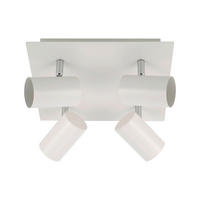 SPOTLÁMPA - fehér, Basics, fém (26,5/26,5/12,2cm) - Novel