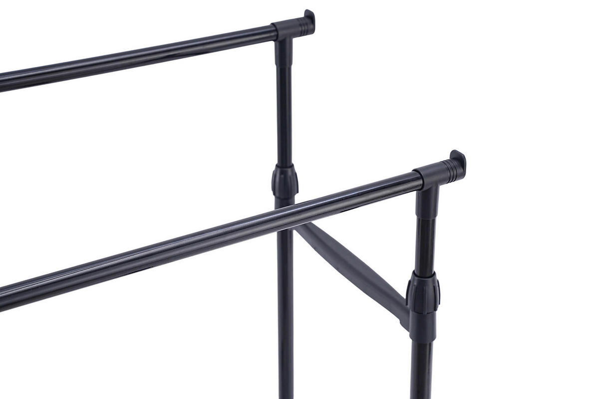 KLEIDERWAGEN in Schwarz 80/90-160/41 cm   - Schwarz, Basics, Kunststoff/Metall (80/90-160/41cm) - Boxxx