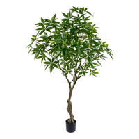KUNSTPFLANZE Glückskastanie 220 cm  - Schwarz/Braun, Design, Kunststoff (220cm) - P & B