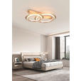 LED-DECKENLEUCHTE 66/45/16 cm   - Chromfarben/Champagner, Design, Kunststoff/Metall (66/45/16cm) - Dieter Knoll