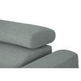 ECKSOFA in Chenille Silberfarben  205/280 cm  - Silberfarben/Schwarz, Design, Textil/Metall (205/280cm) - Xora
