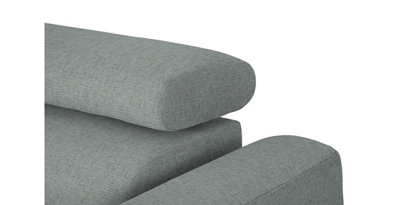 ECKSOFA in Chenille Silberfarben  205/280 cm  - Silberfarben/Schwarz, Design, Textil/Metall (205/280cm) - Xora