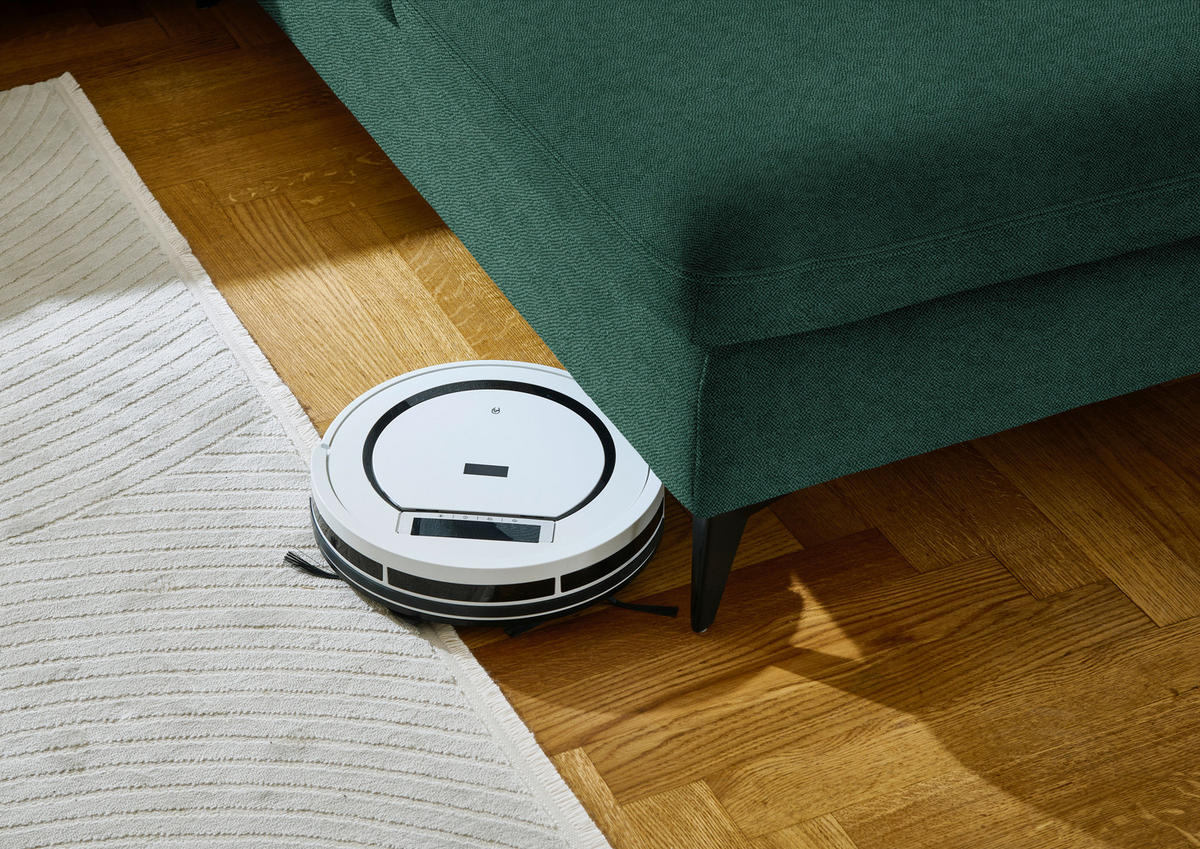 WOHNLANDSCHAFT  in Chenille Waldgrün  - Waldgrün/Schwarz, Design, Textil/Metall (198/369/255cm) - Beldomo Style