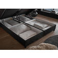 BOXBETT 180/200 cm,  in Schwarz, gepolstertes Kopfteil, Matratzen, Bettkasten, H3 + H4 = fest + sehr fest  - Schwarz, Design, Kunststoff/Textil (180/200cm) - Esposa