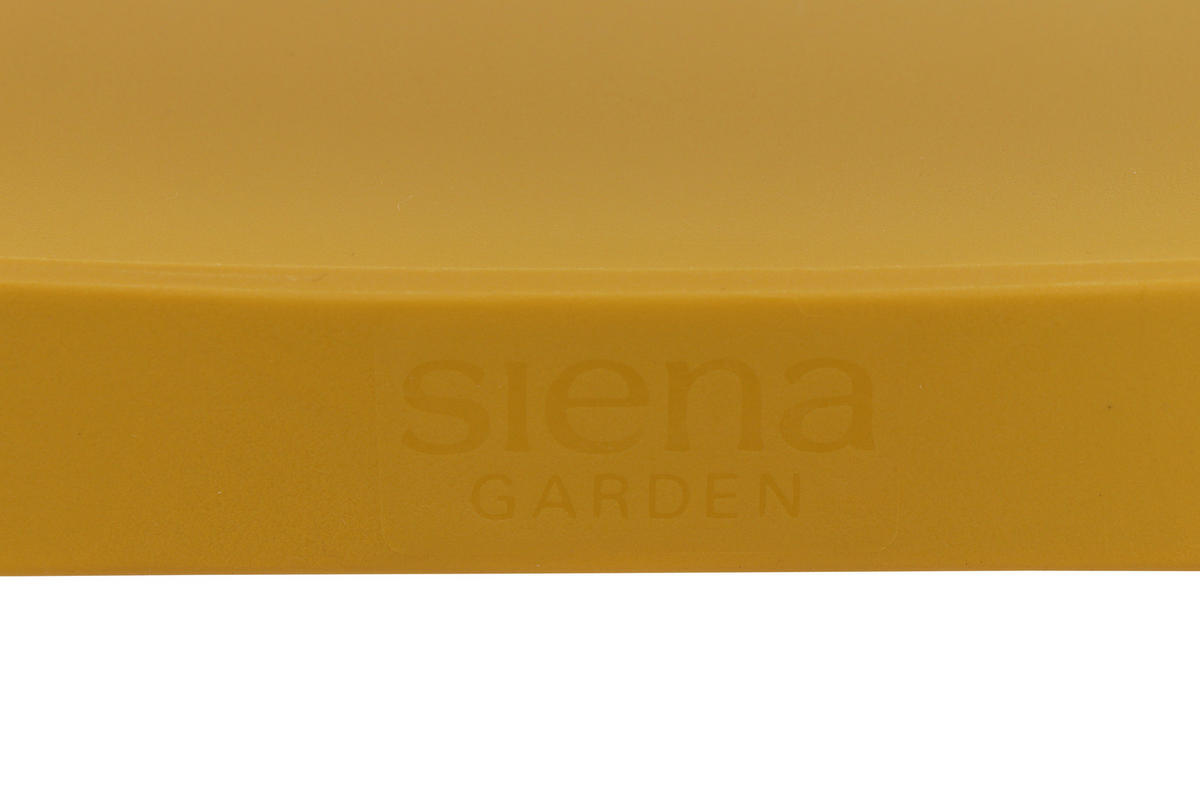 GARTENGARNITUR 3-teilig Stahl  - Gelb, Basics, Kunststoff/Metall (80/80/80cm) - Siena Garden