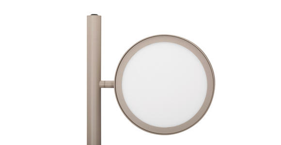 LED-STEHLEUCHTE Bellevue 43/28/162 cm   - Sandfarben, Design, Metall (43/28/162cm) - Dieter Knoll