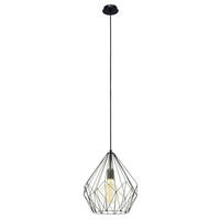 VISEČA SVETILKA  Carlton      31/110 cm       - črna, Trendi, kovina (31/110cm)