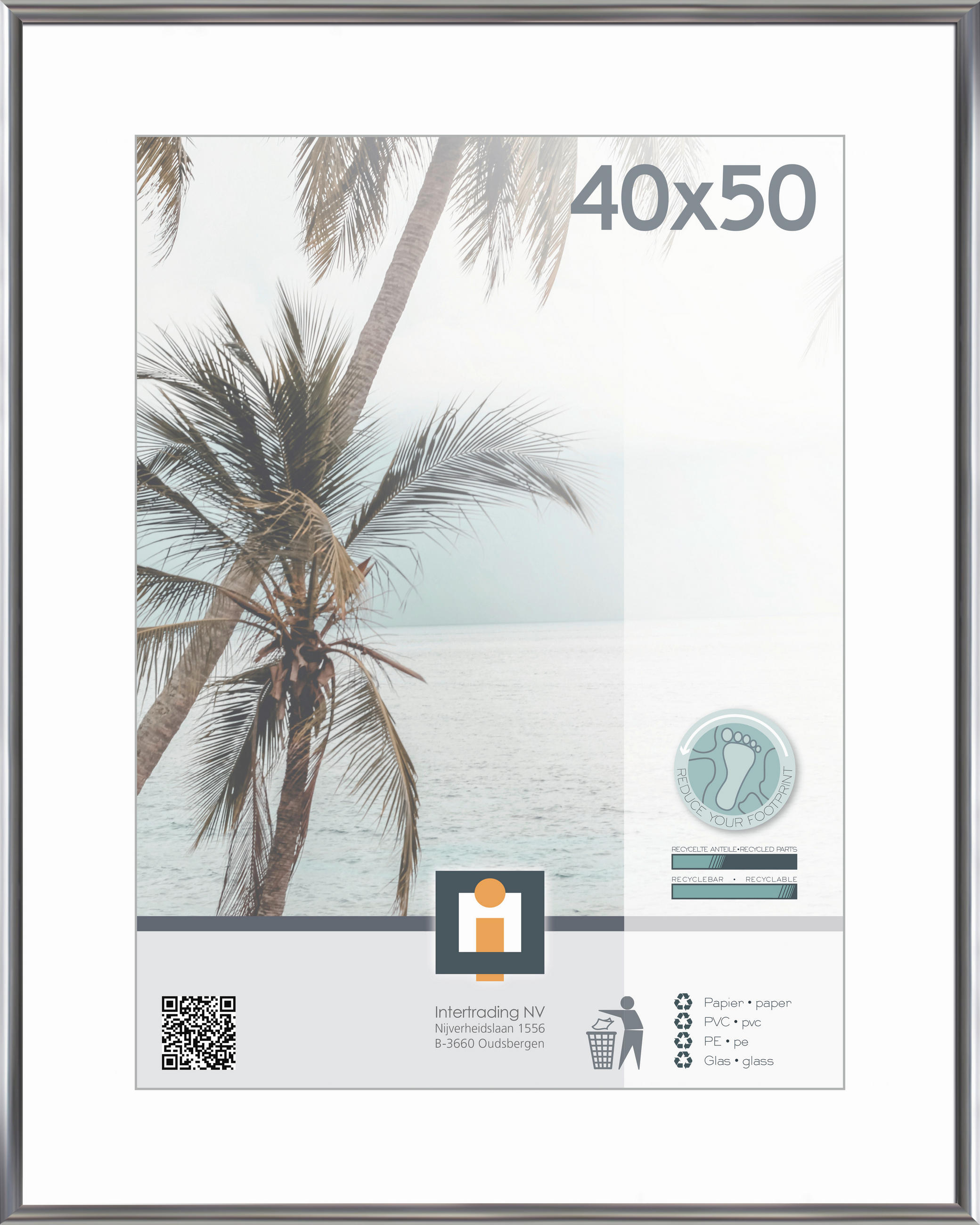 BILDERRAHMEN - Silberfarben, Basics, Glas/Kunststoff (41,2/51,1cm)