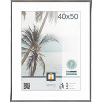 BILDERRAHMEN - Silberfarben, Basics, Glas/Kunststoff (41,2/51,1cm)