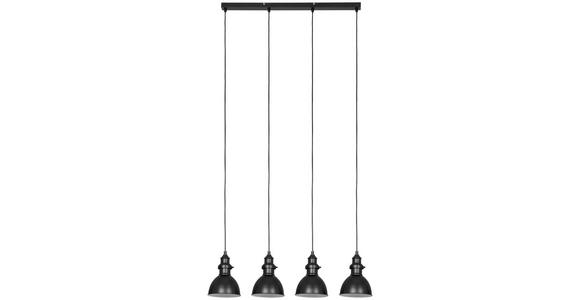 HÄNGELEUCHTE 84/15,5/150 cm - Schwarz, Trend, Metall (84/15,5/150cm) - Novel
