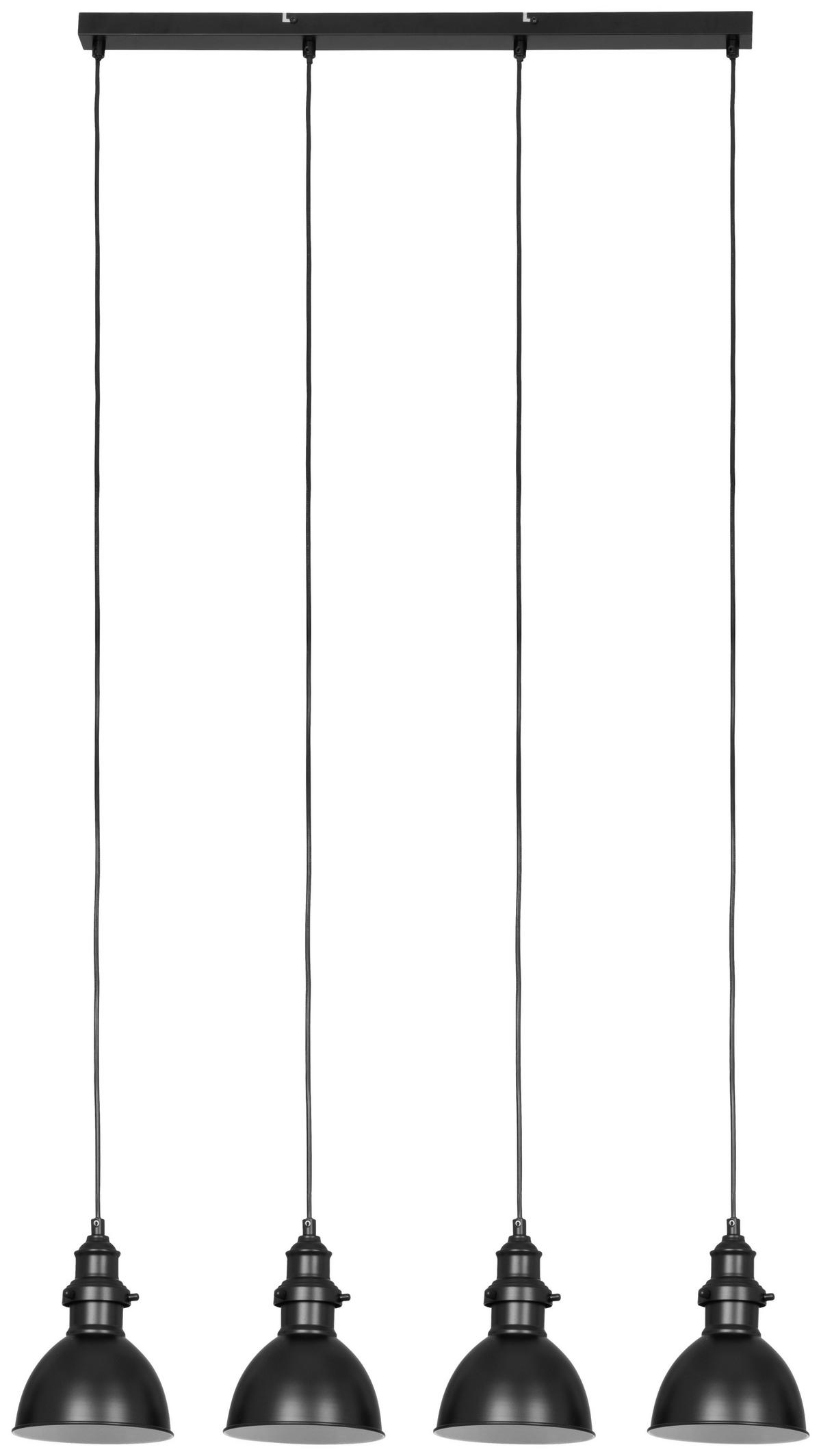 HÄNGELEUCHTE 84/15,5/150 cm   - Schwarz, Trend, Metall (84/15,5/150cm) - Novel