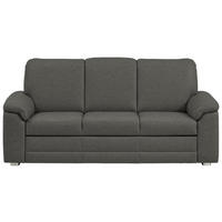 3-SITZER-SOFA Chenille Grau  - Alufarben/Grau, Konventionell, Textil/Metall (208/96/89cm) - Beldomo Comfort