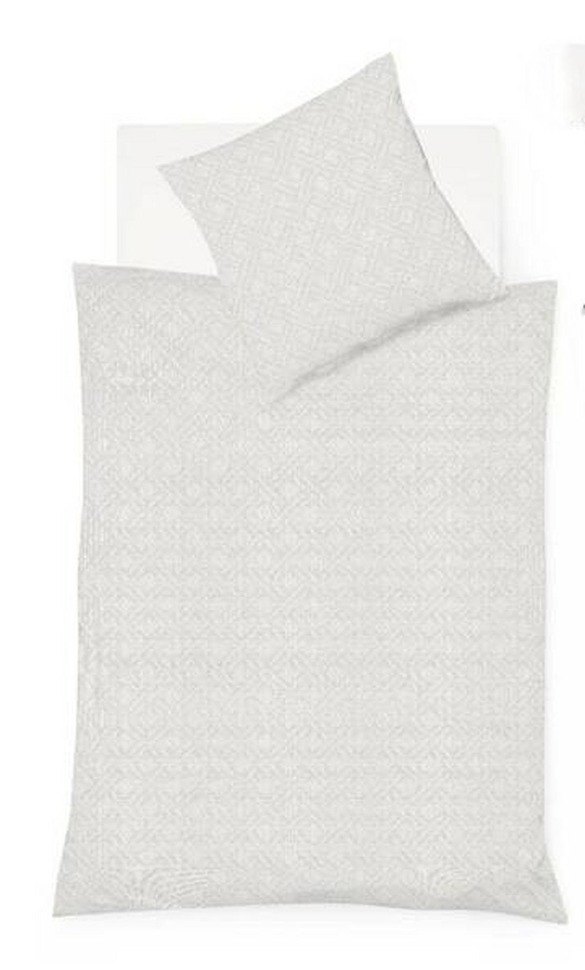 BETTWÄSCHESET Black Premium Damast Damast 160/210 cm  65 cm/100 cm  - Creme, Basics, Textil (160/210cm) - Fleuresse