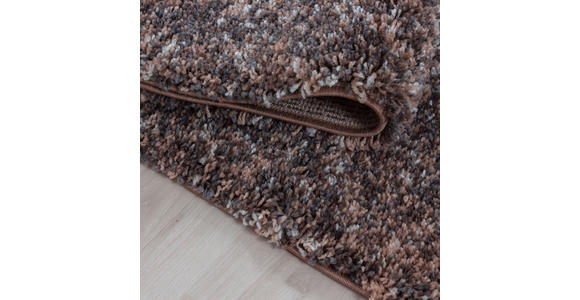 HOCHFLORTEPPICH 80/80 cm Enjoy Taupe  - Taupe, KONVENTIONELL, Textil (80/80cm) - Novel