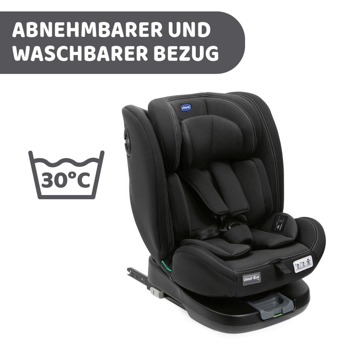 KINDERAUTOSITZ UNICO EVO I-SIZ   - Schwarz, Basics (46/54/69/44cm) - Chicco