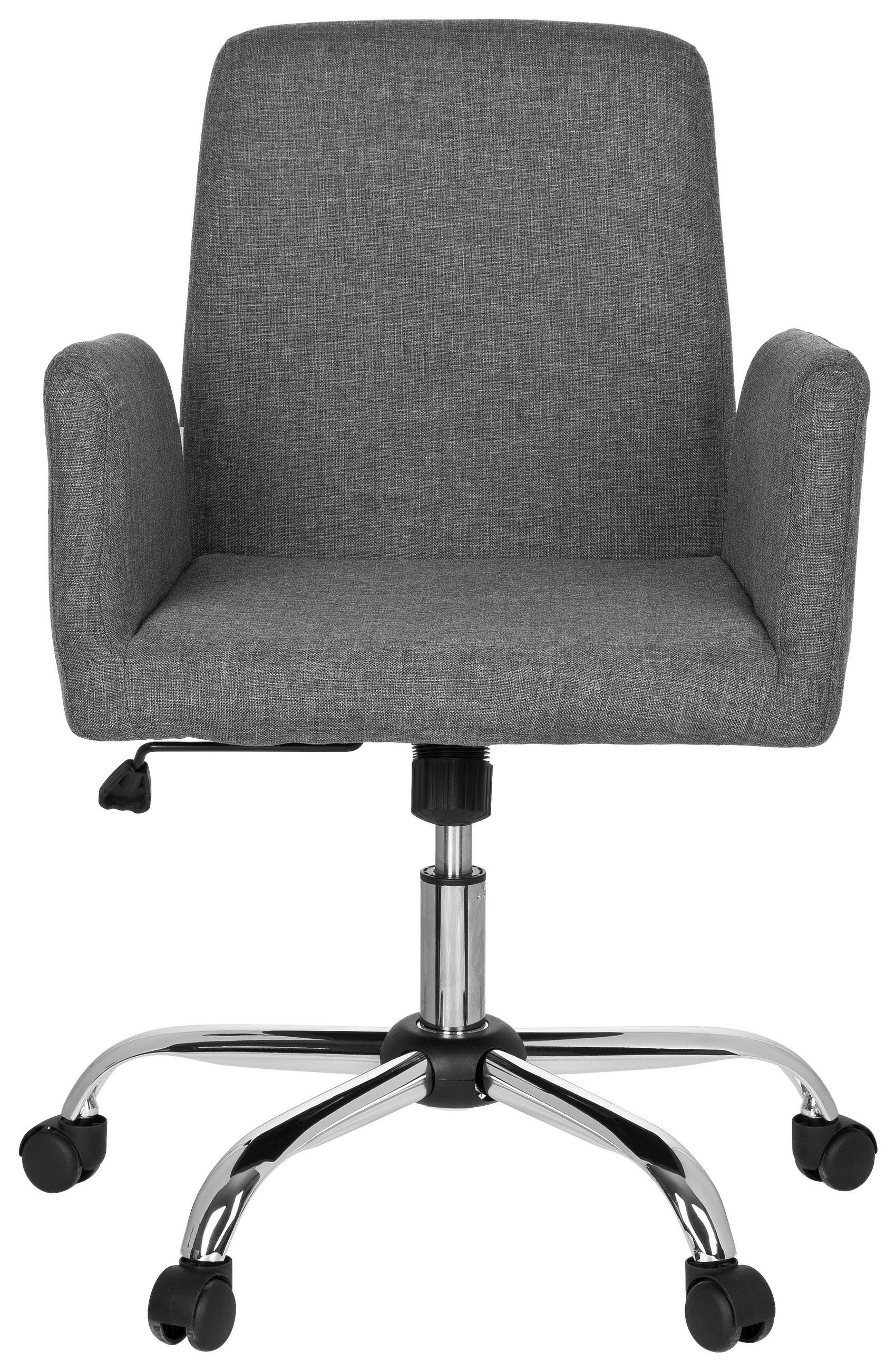 DREHSTUHL Flachgewebe Grau  - Chromfarben/Grau, MODERN, Kunststoff/Textil (54/95/44cm) - MID.YOU