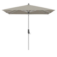 SONNENSCHIRM 250x200 cm Graubraun  - Graubraun/Silberfarben, Basics, Textil/Metall (250/200cm) - Glatz