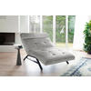 RELAXLIEGE in Mikrofaser Grau  - Schwarz/Grau, Design, Textil/Metall (120/54-113/158-198cm) - Pure Home Lifestyle