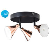 LED-STRAHLER 38/20,3 cm   - Kupferfarben, Design, Metall (38/20,3cm) - Näve